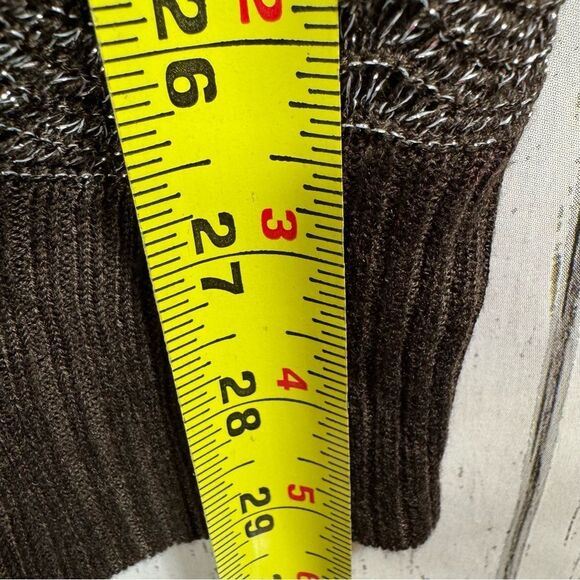 Apple Bottoms Womens Y2K Sweater Knit Zig Zag Brown Green Crewneck Long Sleeve - Picture 13 of 15